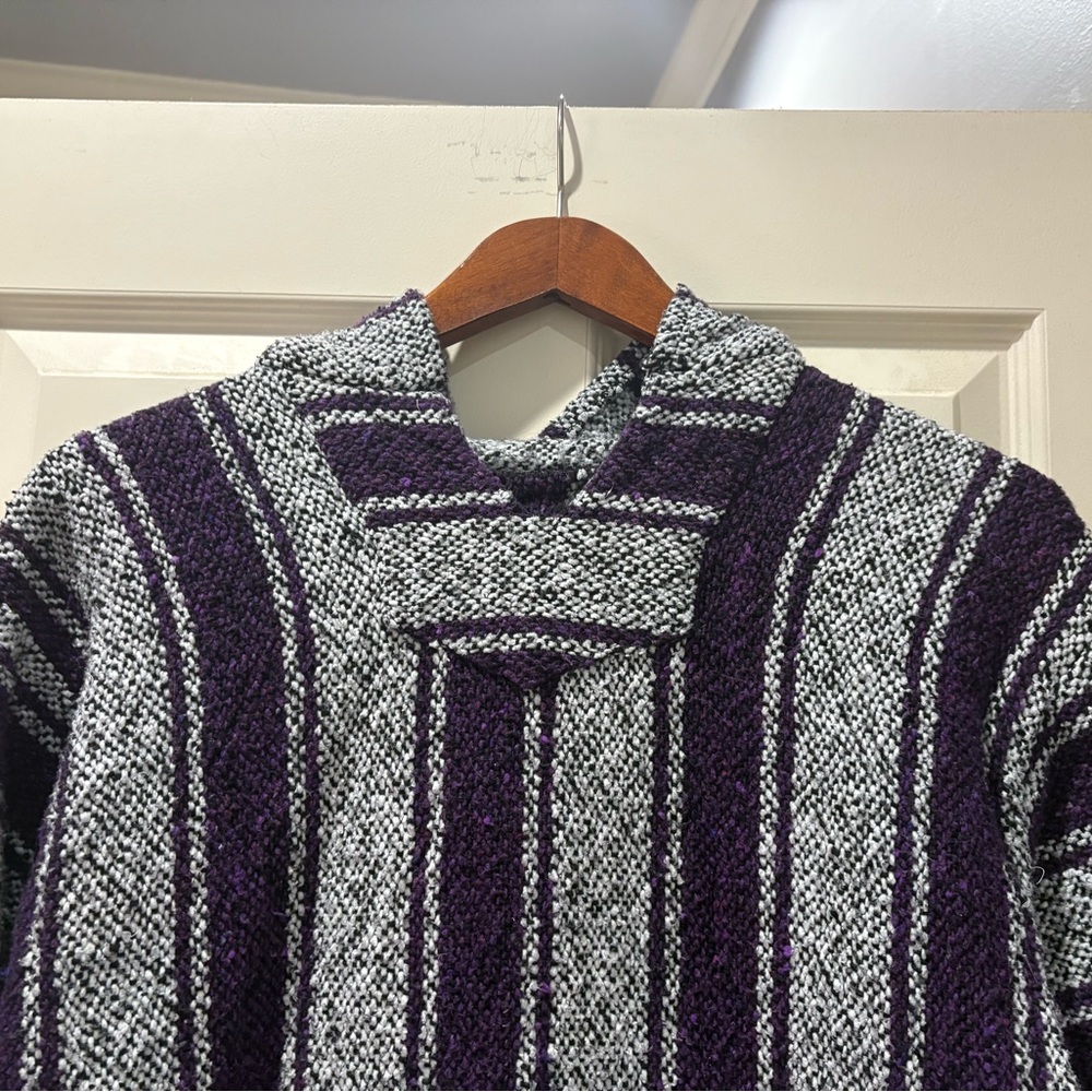 Drug Rug Baja Joe Jack Mexican Purple and White Women's Large - Picture 6 of 11